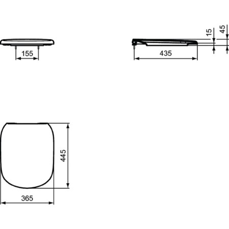Sit and Ideal Standard Tesi T352901 toilets, with a smooth closing function-5