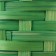 Wicker basket, D19 x 9.5 x 32 cm, green, bamboo