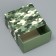 Gift folding box, packaging, “khaki”, 14 x 14 x 8 cm