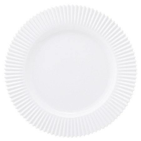 A set of two white plates from the Edge collection, 26 cm-7