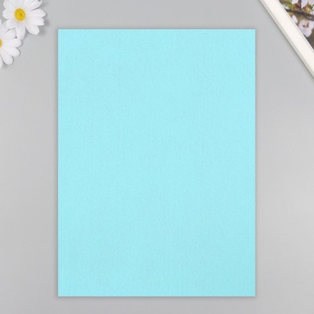 A set of felt 22x30 cm, 5 sheets, Korea, col. blue Lagoon-3