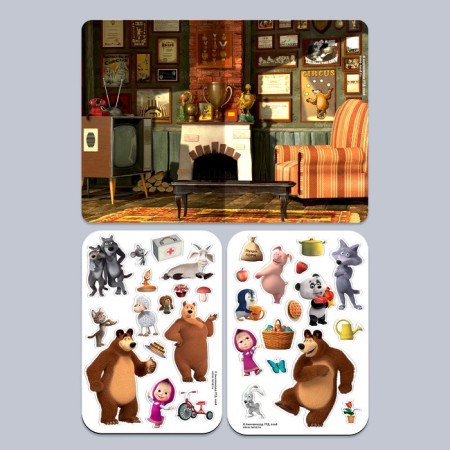 Magnetic game "Developing", Masha and Bear-3