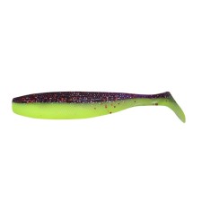 The Yaman Pro Sharky Shad, 14 cm, color #26-Violet Chartreuse, packaging 5 pcs.