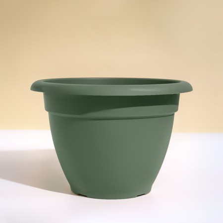 Flower pot, d = 30 cm, 7.5 l, plastic, green sage