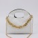 Cross-Bodi bag, department on a magnetic button, chain, white color