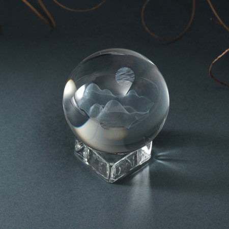 Souvenir glass ball "Mountain" d = 6 cm-4