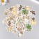 Stickers for creativity "Boho" embossing gold set 48 pcs 9x7x0.8 cm