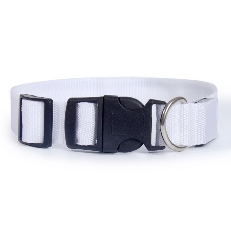 Collar with backlight double strip size m, Osh 40-48 x 2.5 cm, 3 glow modes White-5
