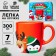 New Year's set for decor mug with polymer clay “New Year! Penguin, Deer and Snowman ", 300 ml