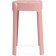 Stool BOVEL Plastic, pink 36x36x45 cm