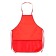 Apron for labor + sleevens, 490 x 390/250 x 160 mm, size S (height 116-146), calligrata, "standard", red