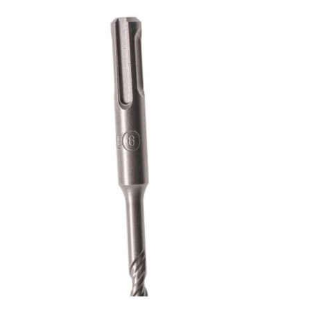 Denzel 705008, double spiral, Cobalt W-Tip, SDS Plus, 6 x 260 mm.-2