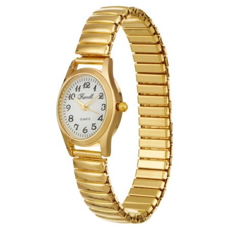 Women's watch, d-2.8 cm, metal strap, gold-1
