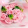 A premium bouquet of pink soap roses, 11 pcs