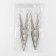 Diviner for the neckline, V-shaped, 5 × 2 cm
