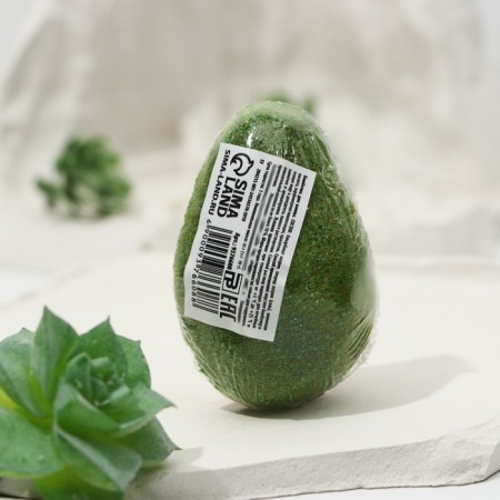 Avocado bathtub bomb, 85 g, aroma of mint and apple, Beauty Food-4