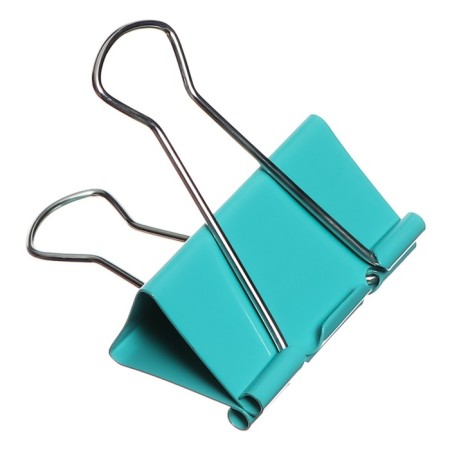 A set of paper clamps, 51 mm, colored, 4 colors, mix-5