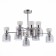 Ceiling EVOLUCE lamp. Sle1045-102-08. Vento. 8x40 watts, E14, 71x71x44 cm, chromium color
