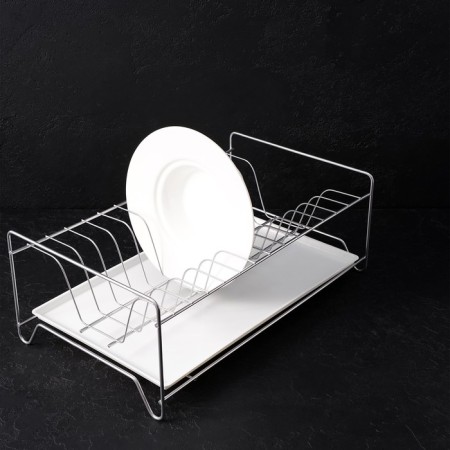 Dishes for dishes with a pallet, 24 × 39 × 15 cm, color chromium-6
