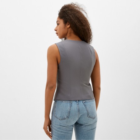 Women's vest MIST: Classic Collection p. 48, gray color-3