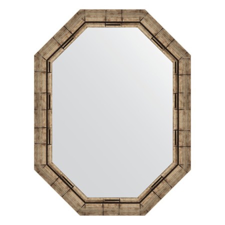 Mirror in the baguette frame, silver bamboo 73 mm 63x83 cm
