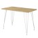 Dining table loverpool 110x60x75 cm, oak craf gold, white