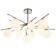 Lamp on the rod 10x40W G9, size 82x82x38 cm