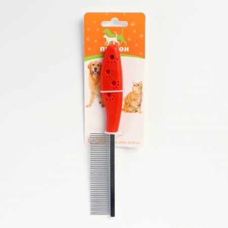Comb "paws" elongated, 20.5 x 3 cm, red-4