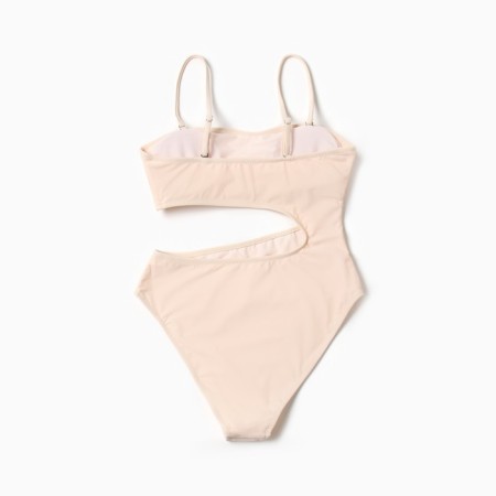 Swimsuit Assed female minku Milk color, size 44-6