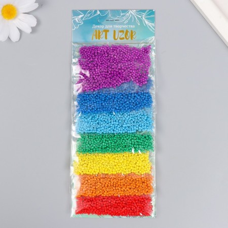 Round size 12/0 "Bright colors" 7 colors x 10 grams-4