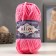 Yarn "Velluto" 100% microopoliester 68m/100g (121 pink lollipation)