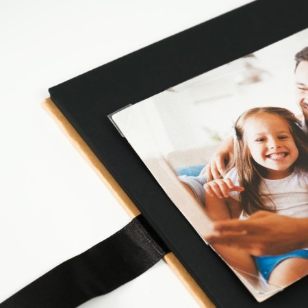 Photo album Brauberg Black & Kraft, size 16x18 cm, 20 black sheets-15