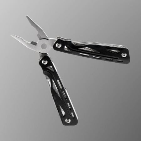 Stinger multitule with a nylon cover, 9 functions, steel, aluminum, silver-black-1