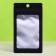 SIP-LOK package with a window, with Euroslot, black, 8 x 12 cm