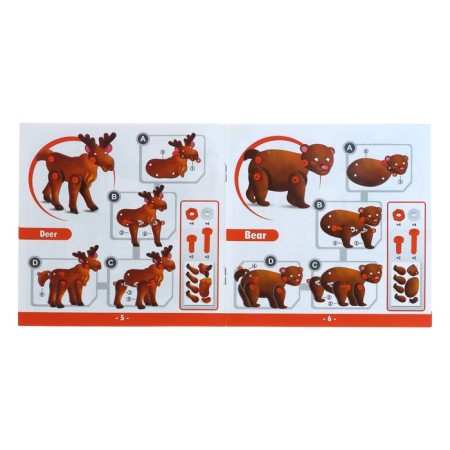 Designer in the “Animals” suitcase, with an electric screwdriver, 8 animals, 172 details-8