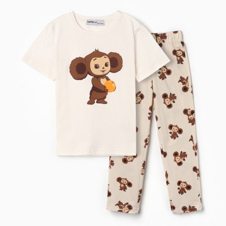 PAZHAMA Children's KAFTAN Cheburashka R.30 (98-104)-4