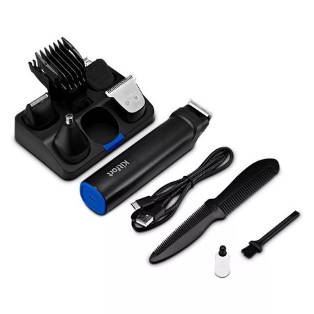 Kitfort Kit-3140-3 hair trimmer, for beard/mustache/nose/ears, from battery, black and blue-8