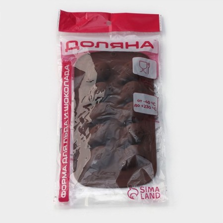 Form for jewelry of the share "Scream", silicone, 21 × 11 × 2 cm, 10 cells, brown color-6