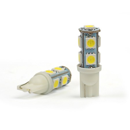 LED lamp KS, T10 (W2.1-9.5D), 12 V, white, 9 SMD 5050 diodes, b/basement-1