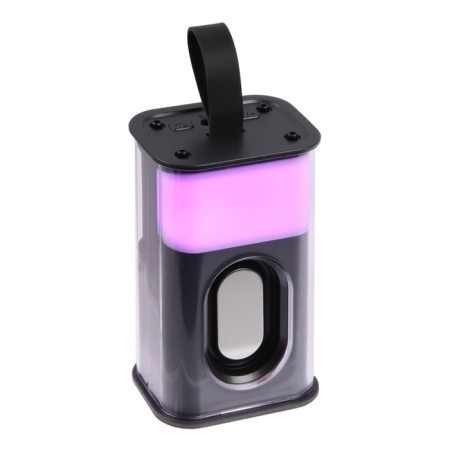 Portable column K08, 5 W, transparent, suspension, 500 mAh, backlight, black-1