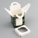 Box for 1 cupcake, "camouflage", 9.2 x 9.2 x 11.1 cm, confectionery packaging