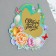 A magnet with a stamp-layer “Let Easter bring happiness!”, 6.2 x 6.8 cm.