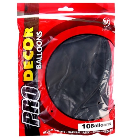 Latex ball 24 "Black pastel, set 10 pcs.-1
