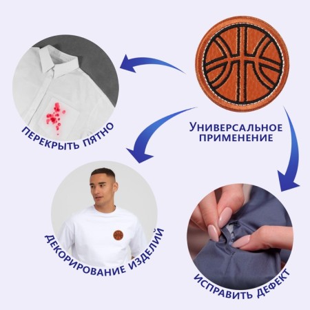 Thermal appliance from the leatherette "basketball", d = 5.5 cm, color orange color-4
