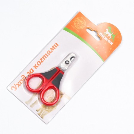 Cooperus scissors curved, hole 7 mm, burgundy with gray-5