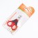 Cooperus scissors curved, hole 7 mm, burgundy with gray