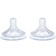 Nipple for a bottle, +6 (x) month, 2pcs., Fast stream (thick cereals), Natural, Throat 50mm