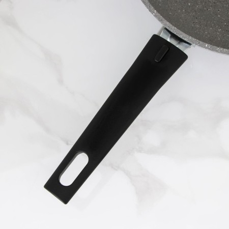 Pan, d = 22 cm, anti -stick coating, removable handle, color light marble-3