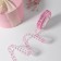 Kapron tape "Peas", 15 mm, 23 ± 1 m, pink color