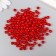 Set of beads "needlework" plastic, diameter 6 mm, 25 g, scarlet